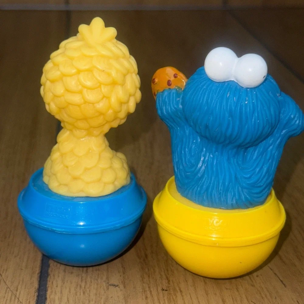 Sesame Street Big Bird Cookie Monster Tumbler Roly Poly Jim Henson Productions‎